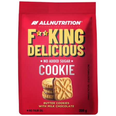 Allnutrition Fitking Delicious Cookie, Butter Cookies with Milk Chocolate - 200g
