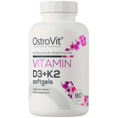 OstroVit Vitamin D3 + K2 - 90 softgels