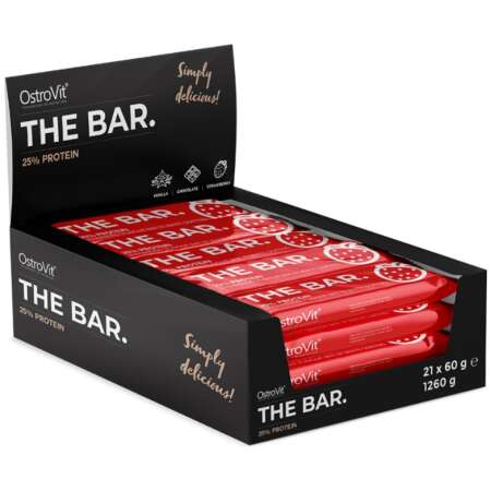 OstroVit The Bar 25% Protein, Strawberry - 21 x 60g