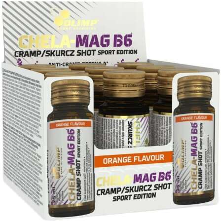 Olimp Nutrition Chela-Mag B6 Cramp Shot, Orange - 9 x 25 ml.