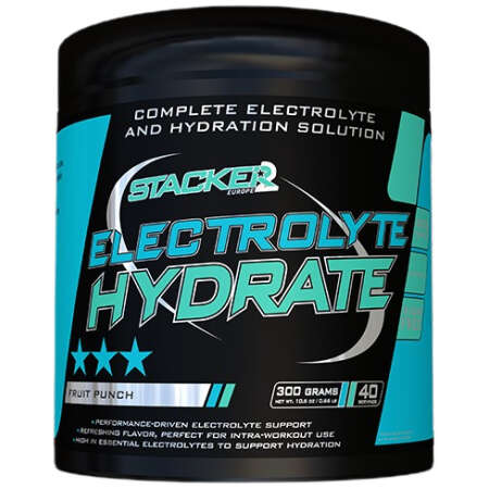 Stacker2 Europe Electrolyte Hydrate, Fruit Punch - 300g