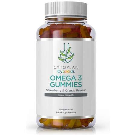 Cytoplan Kid's Omega 3 Gummies, Strawberry & Orange - 60 gummies
