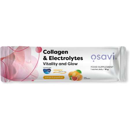 Osavi Collagen Electrolytes Vitality and Glow, Orange & Grapefruit - 10g (1 serving)