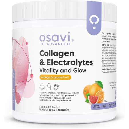 Osavi Collagen Electrolytes Vitality and Glow, Orange & Grapefruit - 300g