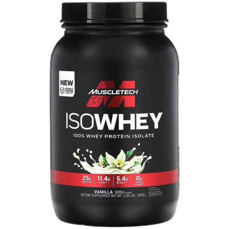 MuscleTech Iso Whey, Vanilla - 907g