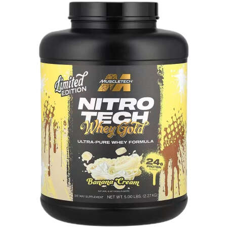 MuscleTech Nitro-Tech Whey Gold, Banana Cream - 2270g