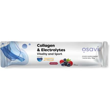 Osavi Collagen Electrolytes Vitality and Sport, Wild Berry - 13g (1 serving)