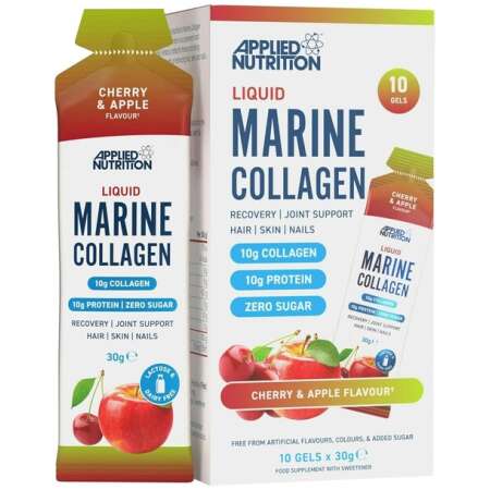 Applied Nutrition Liquid Marine Collagen, Cherry & Apple - 10 x 30g