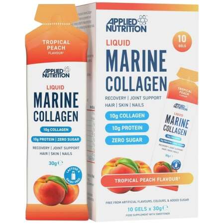 Applied Nutrition Liquid Marine Collagen, Tropical Peach - 10 x 30g