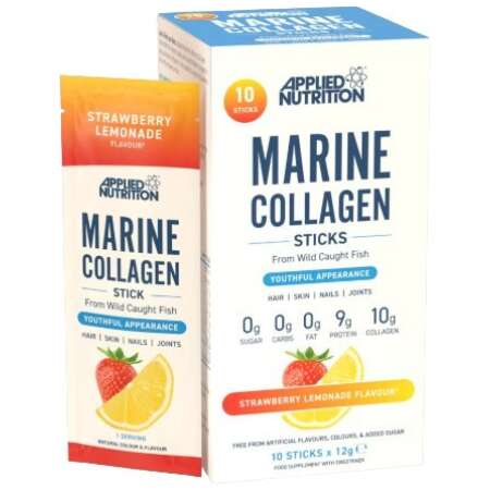 Applied Nutrition Marine Collagen Sticks, Strawberry Lemonade - 10 x 12g