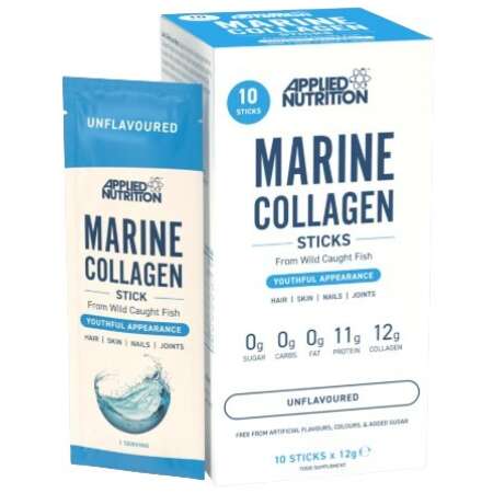 Applied Nutrition Marine Collagen Sticks, Unflavoured - 10 x 12g