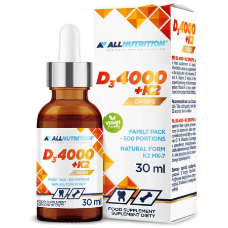 Allnutrition Vit D3 4000 + K2 Drops - 30 ml.
