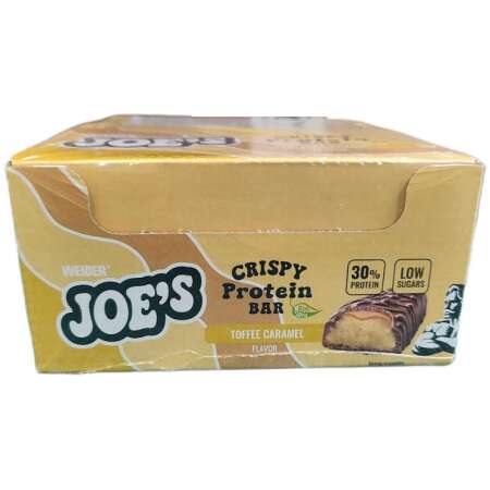 Weider Joe's Crispy Protein Bar, Toffee Caramel - 12 x 50g