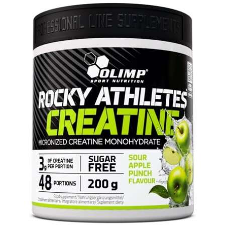 Olimp Nutrition Rocky Athletes Creatine, Sour Apple Punch - 200g