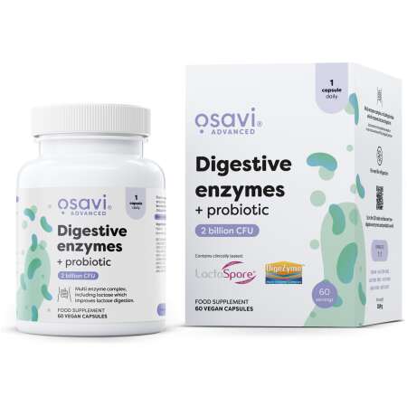 Osavi Digestive enzymes + probiotic - 60 vegan caps