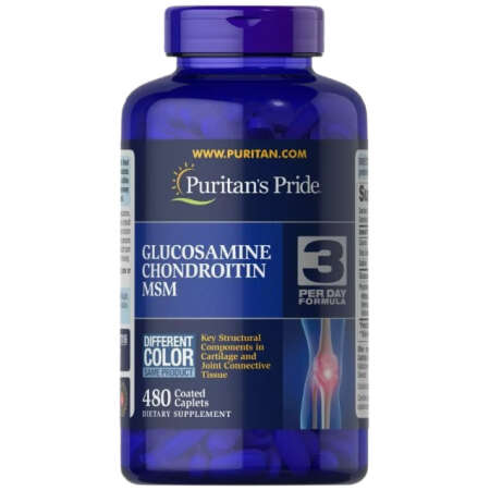 Puritan's Pride Glucosamine Chondroitin MSM - 480 coated caplets