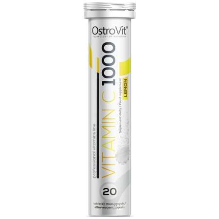 OstroVit Vitamin C 1000, Lemon - 20 effervescent tabs