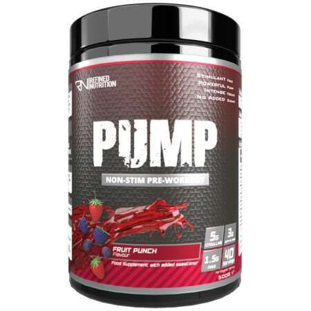 Refined Nutrition Pump Non-Stim, Fruit Punch - 500g