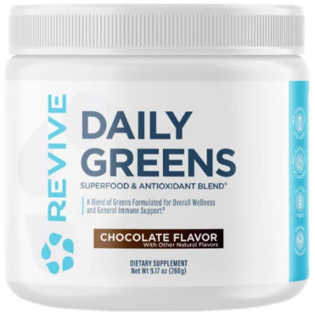 Revive Daily Greens Powder, Chocolate (EAN 850030689764) - 260g