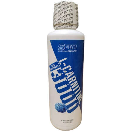 SAN L-Carnitine 3000, Blue Raspberry - 465 ml.