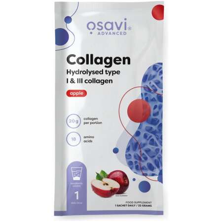 Osavi Collagen Hydrolysed Type I & III, Apple - 22g (1 serving)