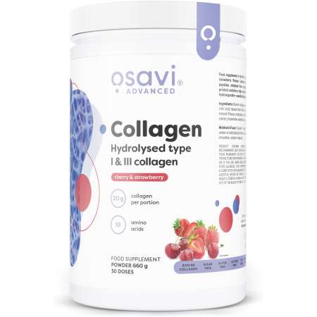 Osavi Collagen Hydrolysed Type I & III, Cherry & Strawberry - 660g