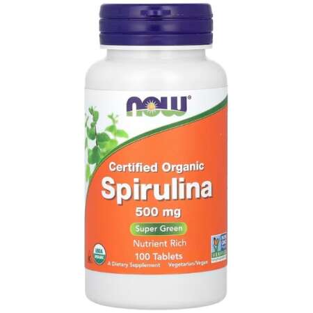 NOW Foods Spirulina, 500mg - 100 tabs