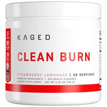 Kaged Muscle Clean Burn Powder, Strawberry Lemonade - 186g