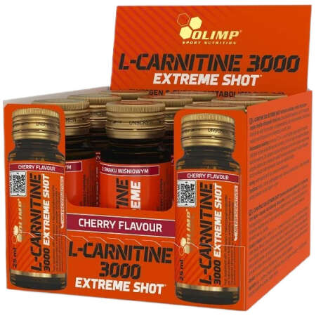 Olimp Nutrition L-Carnitine 3000 Extreme Shot, Cherry - 9 x 25 ml.