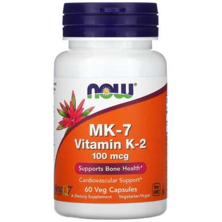 NOW Foods MK-7 Vitamin K-2, 100mcg - 60 vcaps
