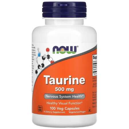 NOW Foods Taurine, 500mg - 100 caps