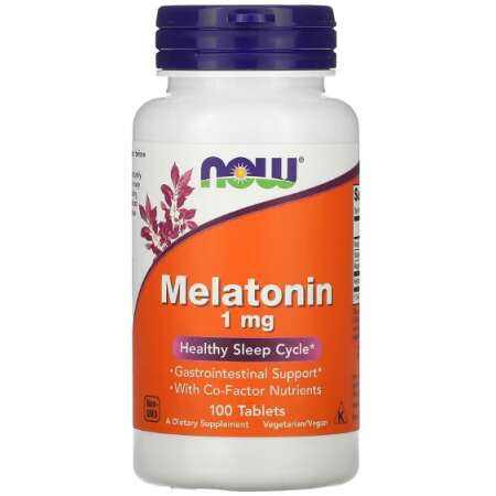 NOW Foods Melatonin, 1mg - 100 tabs