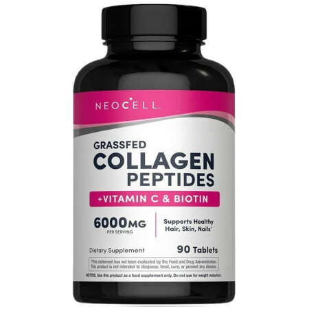NeoCell Grassfed Collagen Peptides + Vitamin C & Biotin - 90 tablets