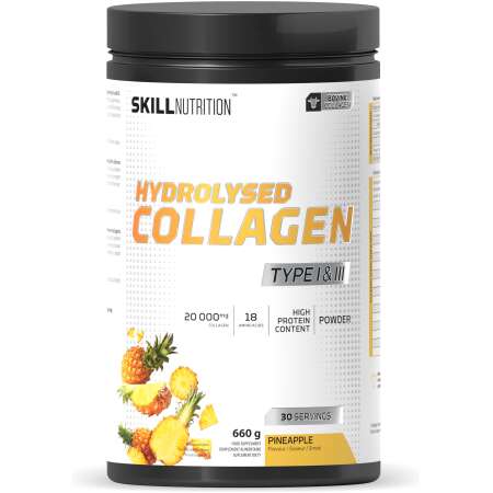 Skill Nutrition Hydrolysed Collagen Type I & III, Pineapple - 660g
