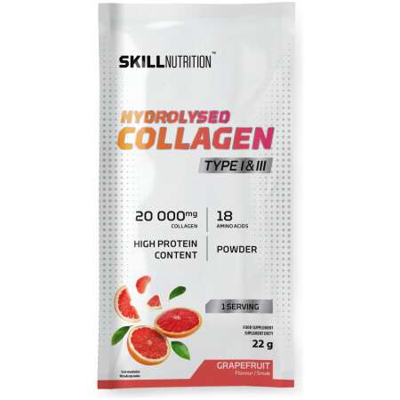 Skill Nutrition Hydrolysed Collagen Type I & III, Grapefruit - 22g (1 serving)