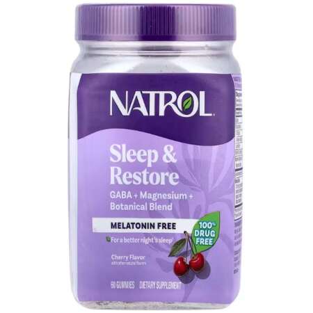 Natrol Sleep & Restore Melatonin Free, Cherry - 60 gummies