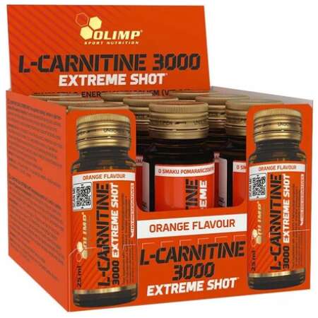 Olimp Nutrition L-Carnitine 3000 Extreme Shot, Orange - 9 x 25 ml.