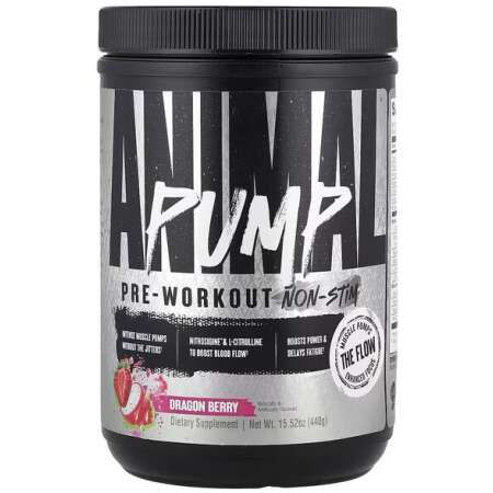 Animal Pump Pre-Workout Non-Stim, Dragon Berry - 440g