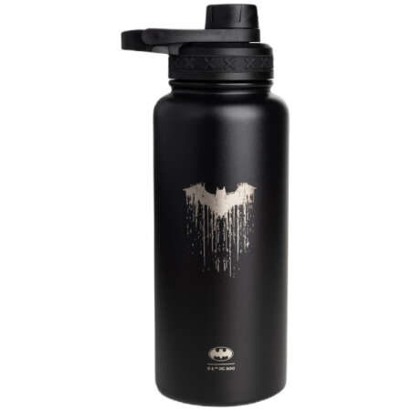 SmartShake Bohtal Insulated Sports Bottle - DC Comics, Batman Logo Drip - 960 ml.