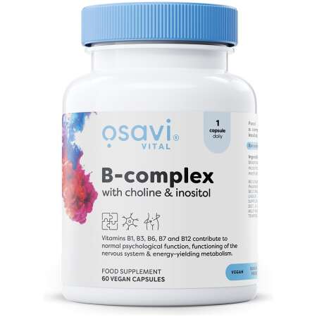 Osavi B-Complex with Choline & Inositol - 60 vegan caps