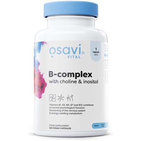 Osavi B-Complex with Choline & Inositol - 120 vegan caps