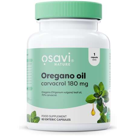 Osavi Oregano Oil Carvacrol, 180mg - 60 enteric caps