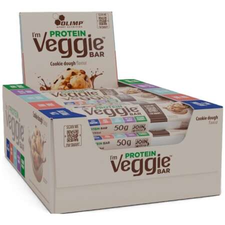 Olimp Nutrition Protein Veggie Bar, Cookie Dough - 25 x 50g