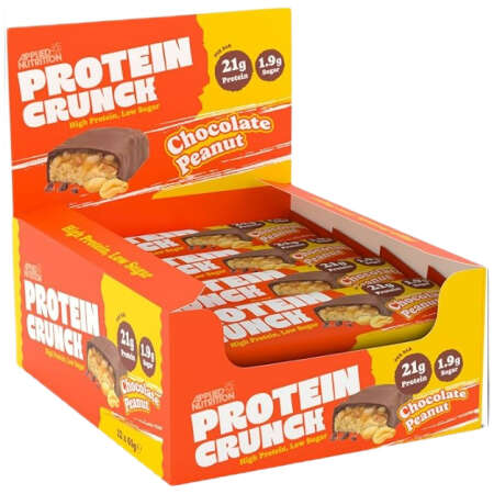Applied Nutrition Applied Protein Crunch Bar, Milk Chocolate Peanut - 12 x 65g