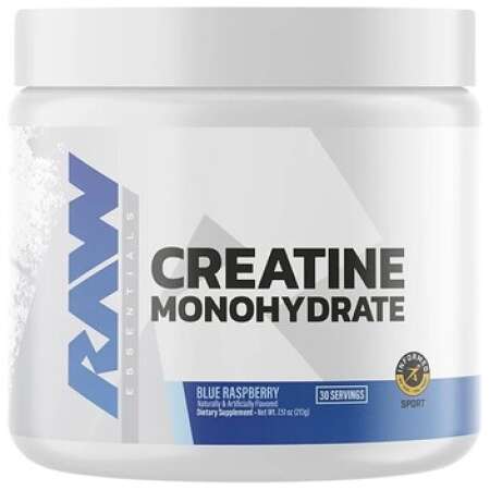 Raw Nutrition Creatine Monohydrate, Blue Raspberry - 213g