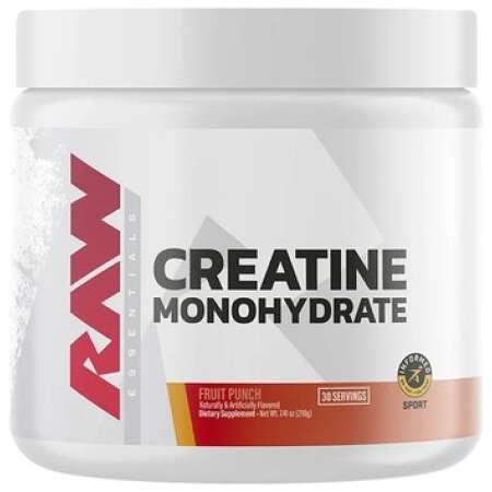 Raw Nutrition Creatine Monohydrate, Fruit Punch - 210g