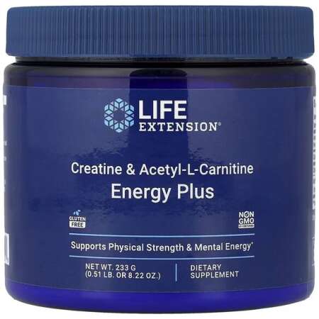 Life Extension Creatine & Acetyl-L-Carnitine Energy Plus - 233g