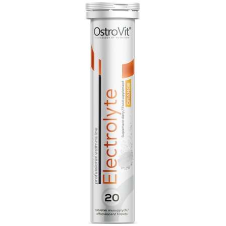 OstroVit Electrolyte Effervescent Tabs, Orange - 20 tabs