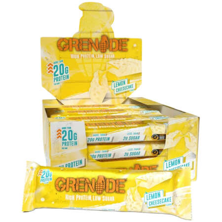 Grenade Protein Bars, Lemon Cheesecake - 12 x 60g