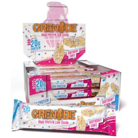 Grenade Protein Bars, Birthday Cake (EAN 5060221204613) - 12 x 60g